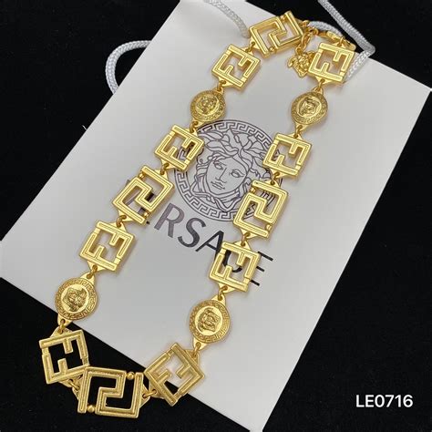 versace sheet replica|versace imitation necklace.